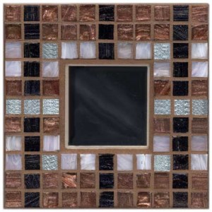 Silver Coffee Mosaic Mirror Kit