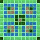 Mint Blue Mosaic Coaster Kit